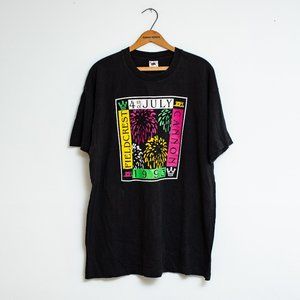Vintage 1993 Fieldcrest Cannon 4th of July T-shirt Size XL